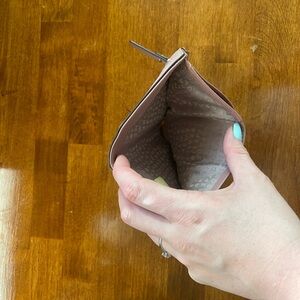 Mauve Kate Spade bifold wallet